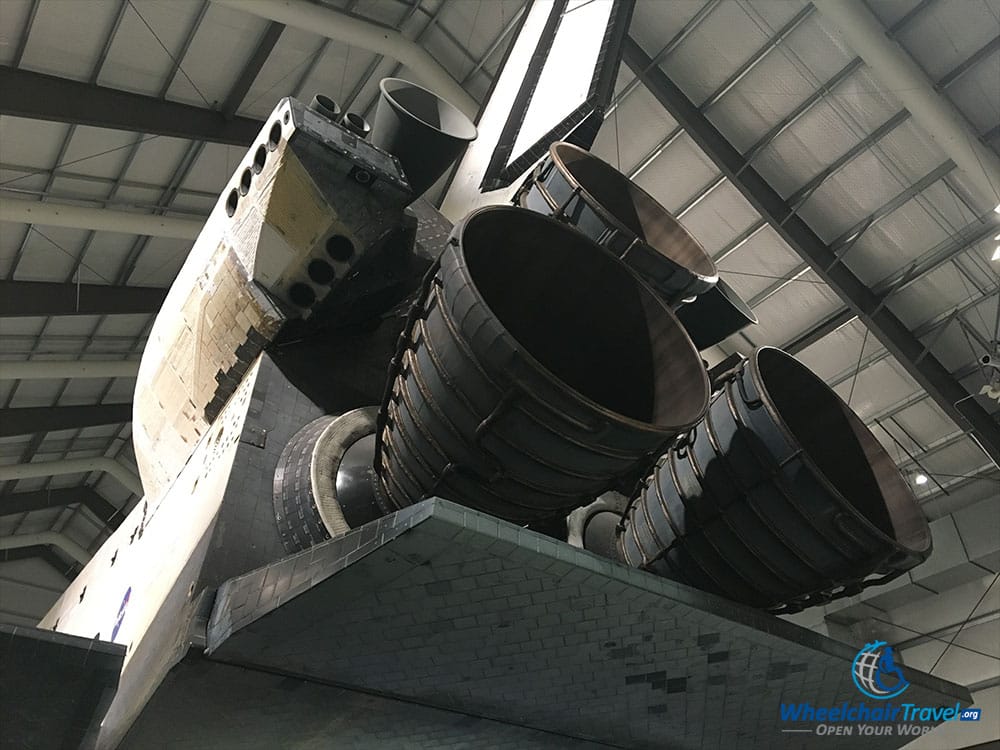 PHOTO: Engine thrusters of the Space Shuttle Endeavour.