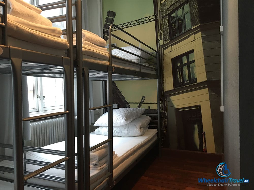 Additional bunk bed in 4-person shared dorm room.