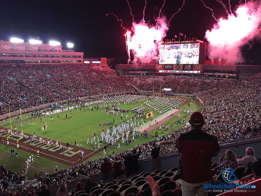 PHOTO: View of Bobby Bowden Field from the Champions Club at Doak Campbell Stadium.