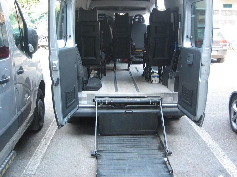 Wheelchair accessible Travelability transportation van.