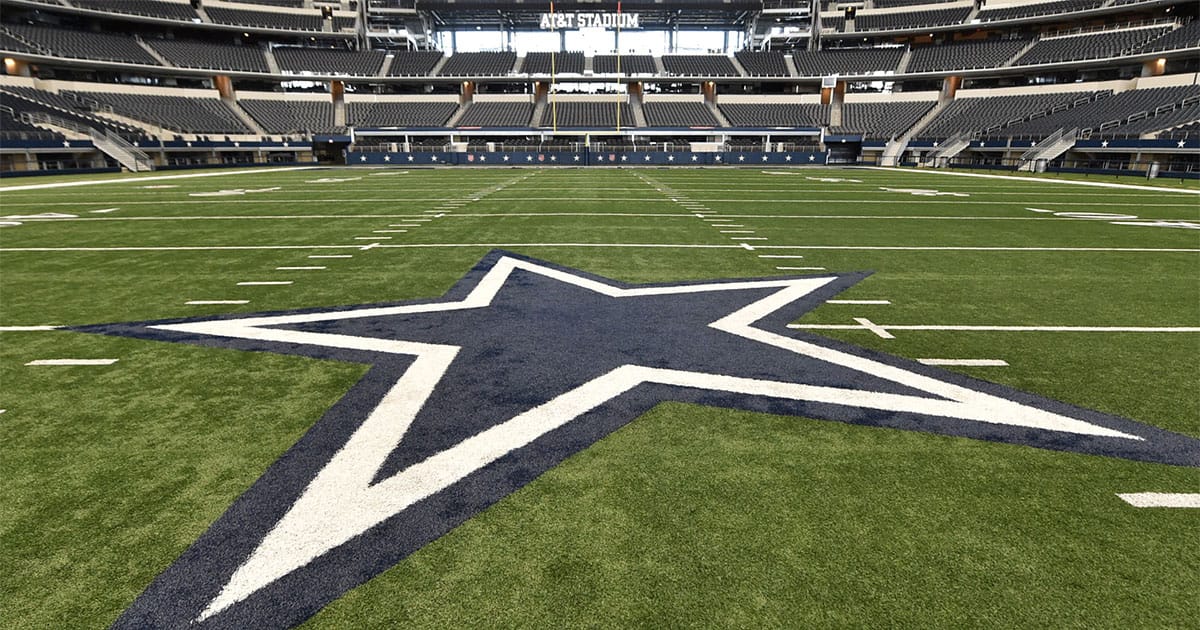 Dallas Cowboys football field.