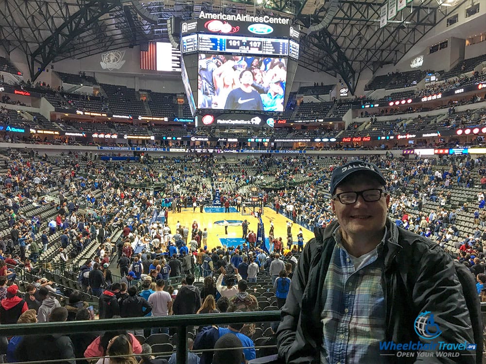 Dallas Mavericks ADA wheelchair seat