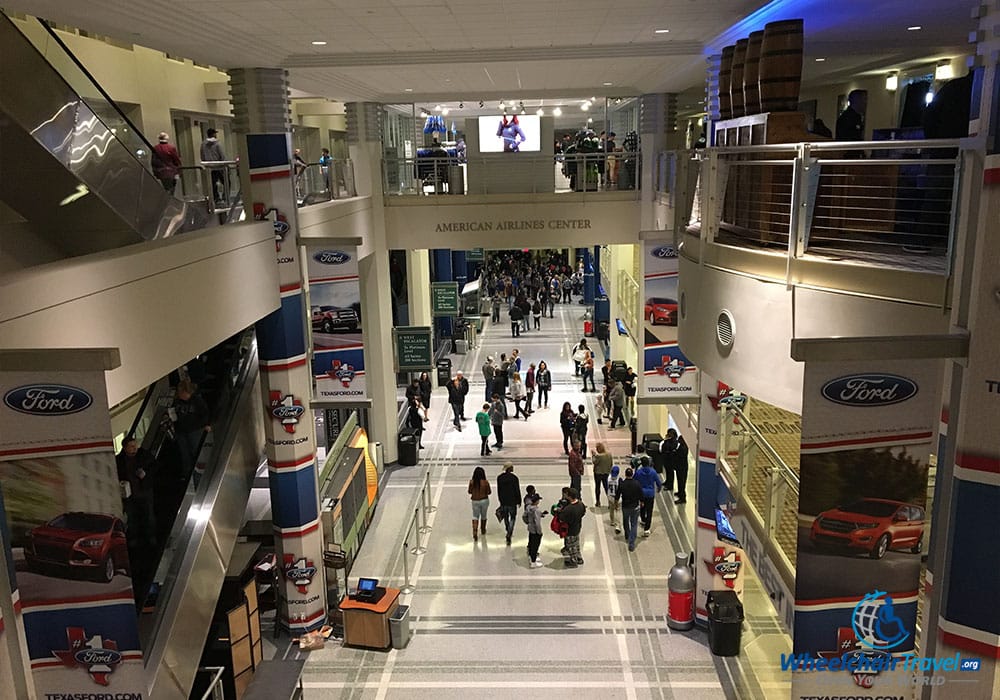 Mezzanine/hallway at American Airlines Center