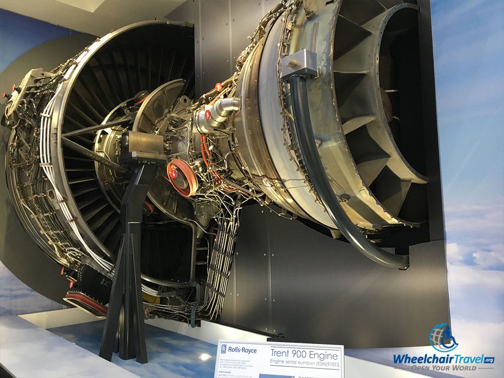 Rolls-Royce Trent 900 jet engine replica