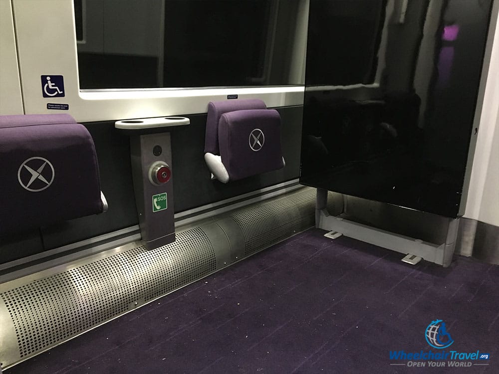 Wheelchair space on Heathrow Express train