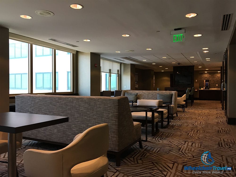 Executive lounge at the Hyatt Regency in Jacksonville, Florida