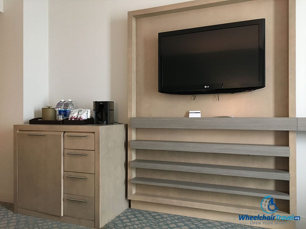 Wall-mounted flat screen television