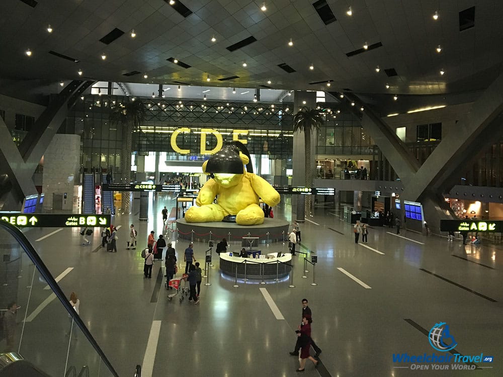 Passenger terminal at Hamad International Airport in Doha, Qatar