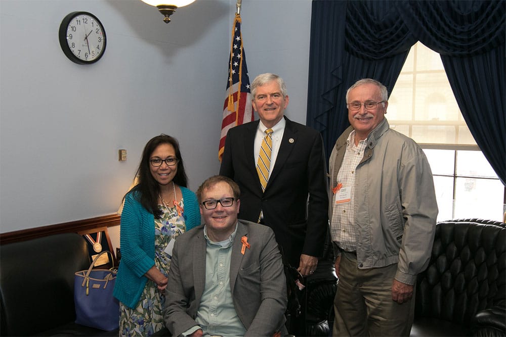 John Morris and other amputees with Congressman Dan Webster