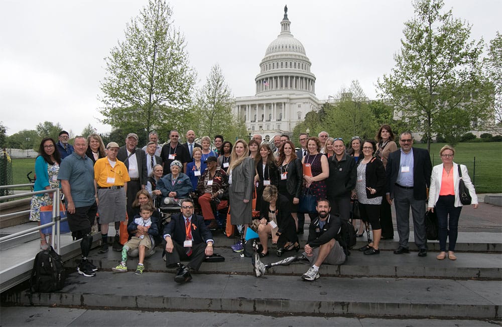 Amputee Coalition outside the U.S. Capitol