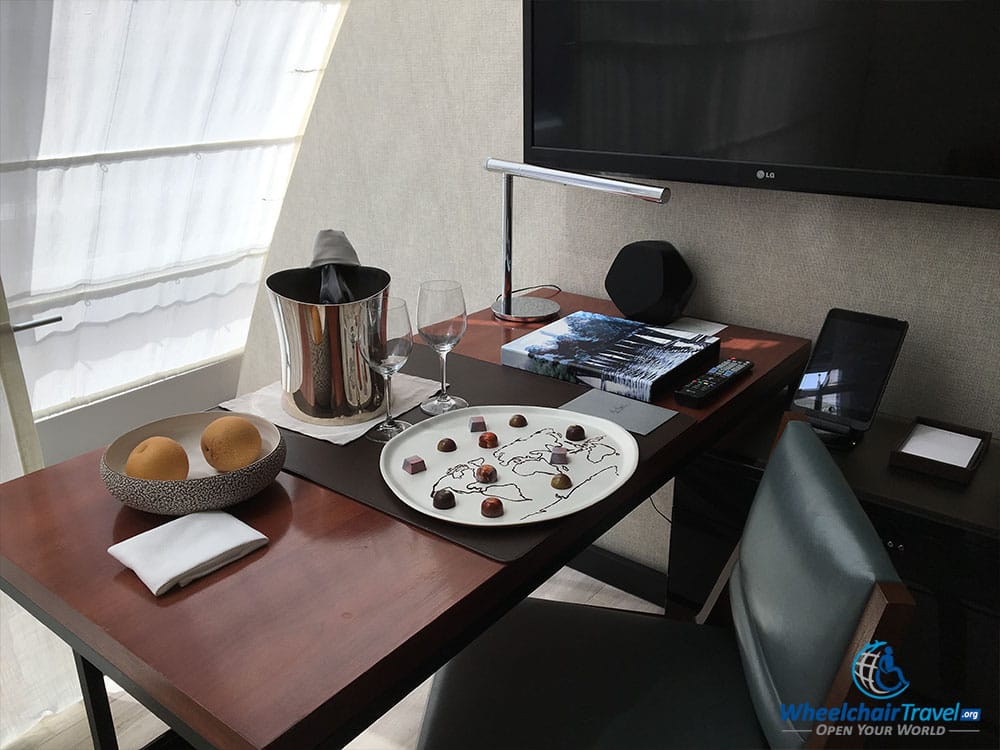 Wheelchair accessible desk at Park Hyatt New York