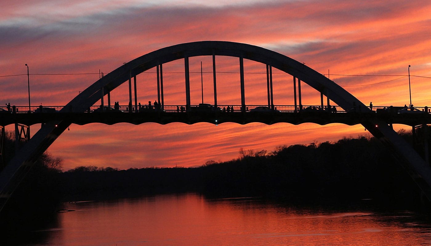 Edmund Pettus Bridge at sunset