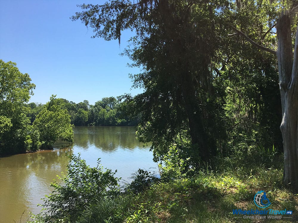 Confluence of the Alabama and Cahaba rivers at the Old Cahawba Archaeological Park