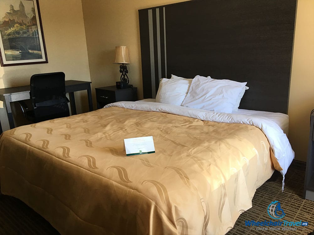 Quality Inn Selma wheelchair accessible bed