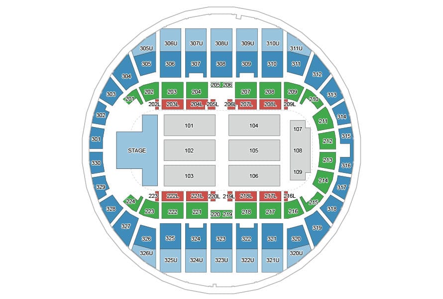 Von Braun Center Propst Arena seating chart