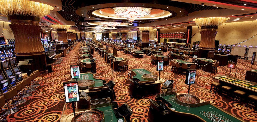 City of Dreams Casino floor in Manila, Philippines.