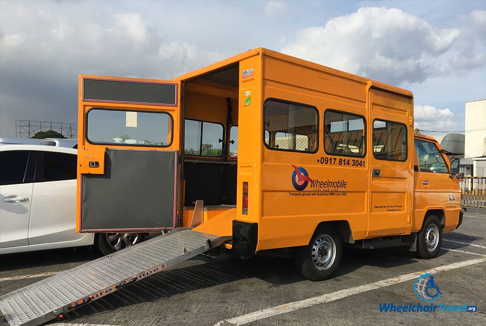 Wheelmobile pick-up at the Manila, Philippines airport.