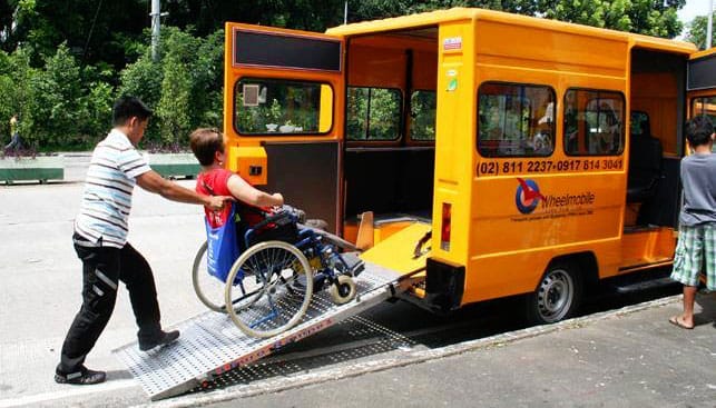 Wheel mobile wheelchair accessible taxi in Manila, Philippines