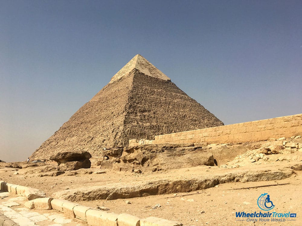 The Pyramid of Khafre was constructed in 2570 BC.