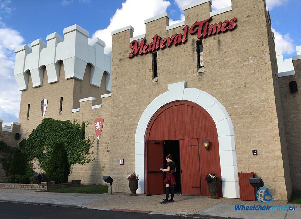 Entrance to the Medieval Times Castle in Schaumburg, IL.