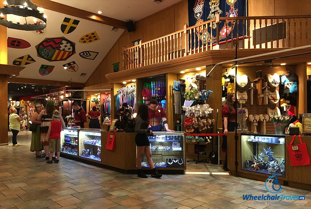 Souvenir stand at Medieval Times