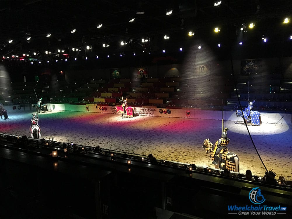 Introduction of the knights at the Medieval Times Tournament.