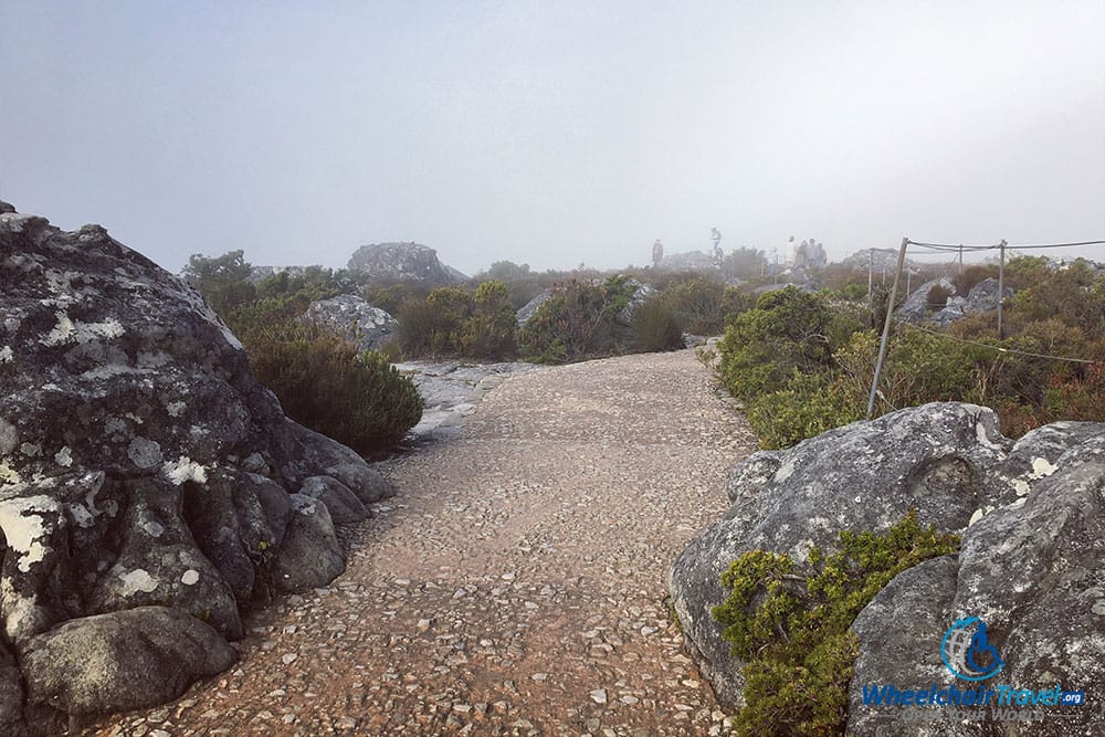 Stone pathway on top of Table Mountain