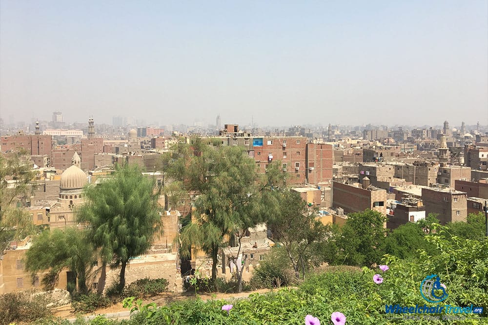 Looking out onto Old Cairo from Al-Azhar Park.