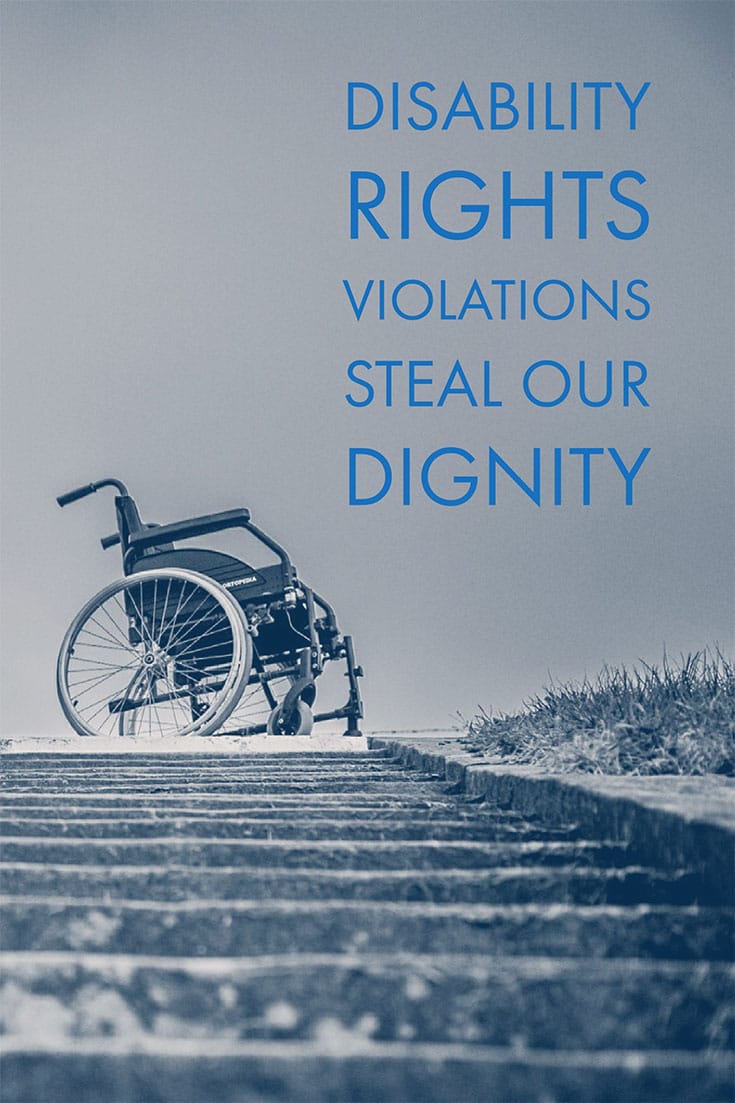 When a person or business violates the ADA, they commit an illegal seizure of a person's dignity.