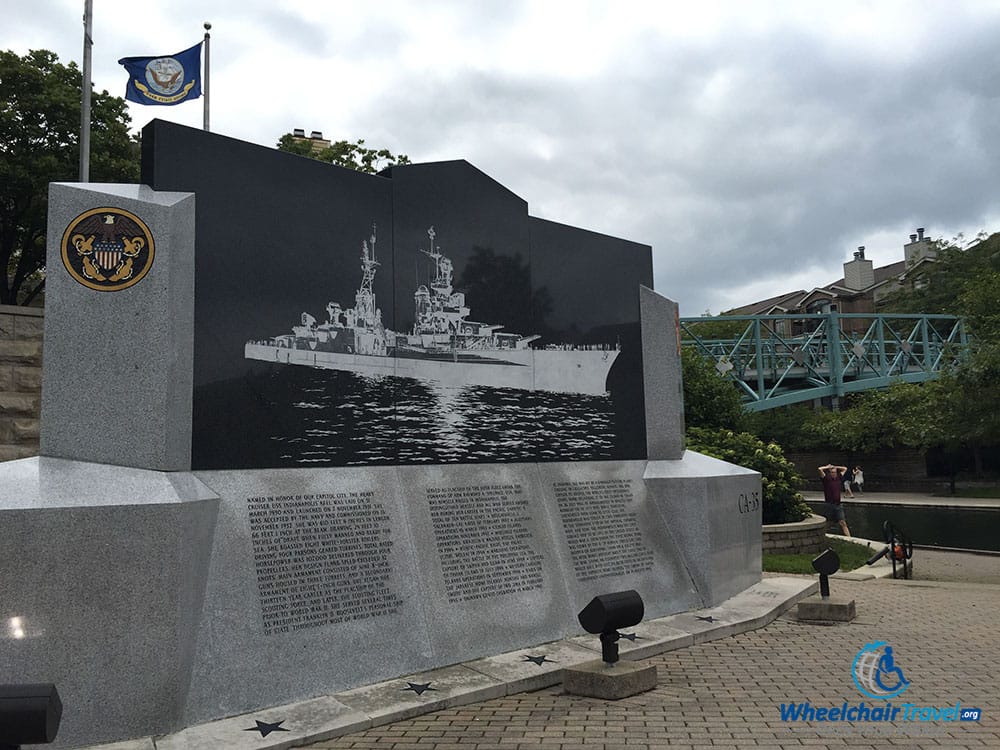 USS Indianapolis Memorial in Indianapolis, Indiana.