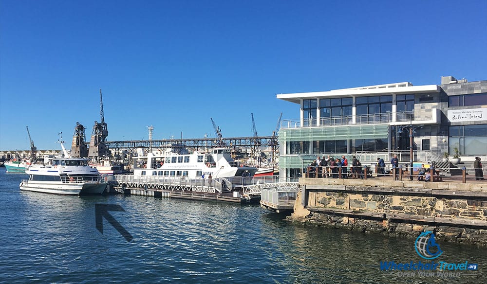 Sea Princes boat docked at the Robben Island Museum on the V&A Waterfront