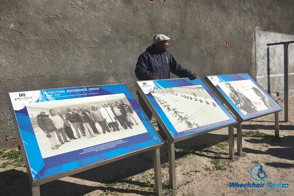 Robben Island tour guide describes life in the prison.