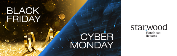 Incredible deals at Starwood Hotels for Black Friday and Cyber Monday!