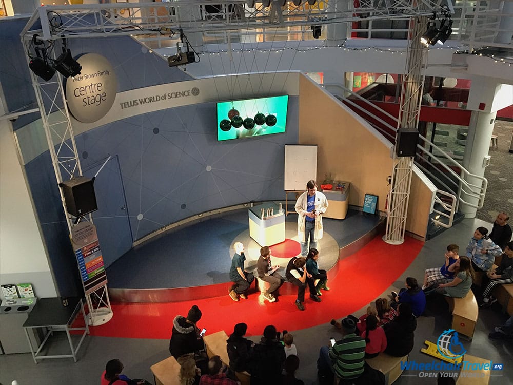 Children's science presentation at Science World Vancouver.