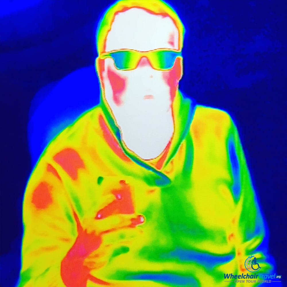 See your heat signature with infrared.