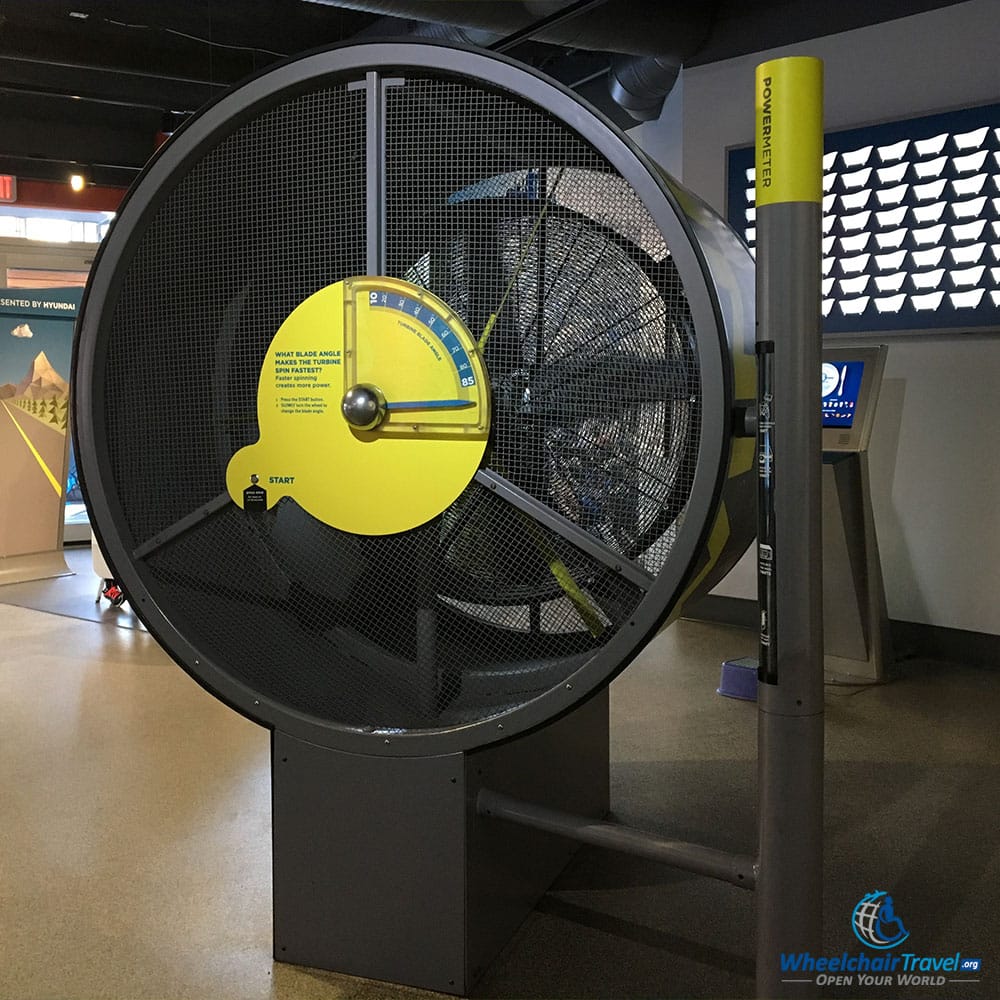 Wind turbine at Science World.