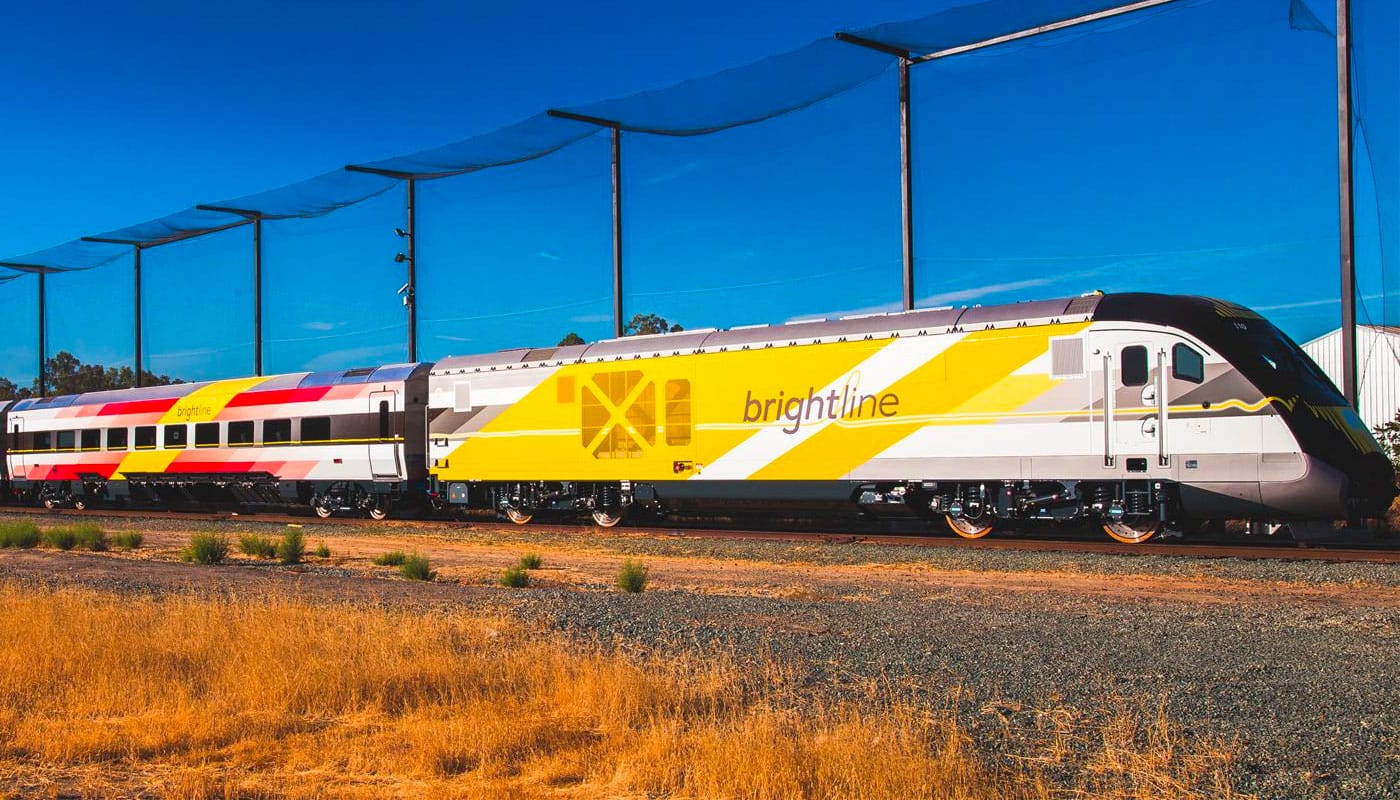 Brightline train service in South Florida.