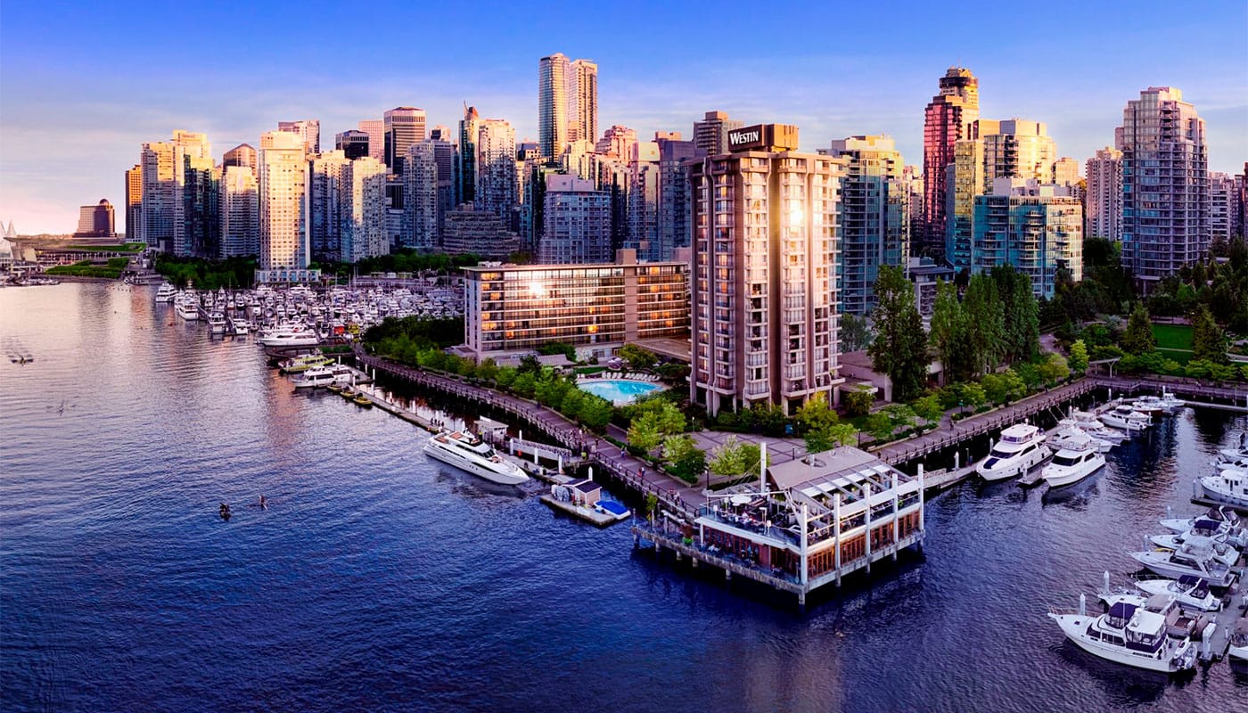 The wheelchair accessible Westin Bayshore Hotel in Vancouver, Canada.