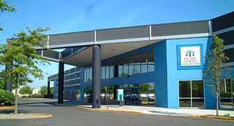 Exterior photo of the New Jersey Convention and Exposition Center.