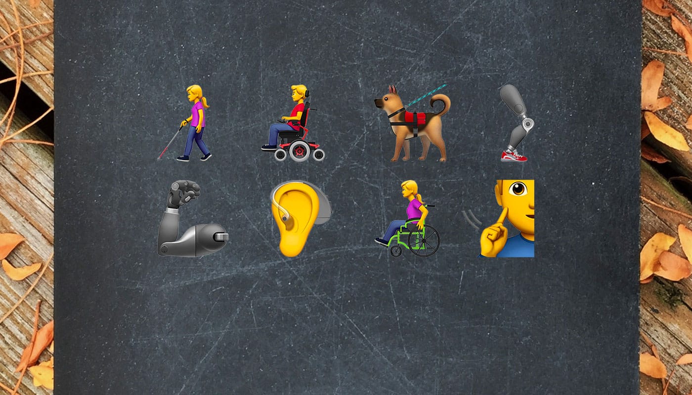 New Apple Emoji with disability themes and figures