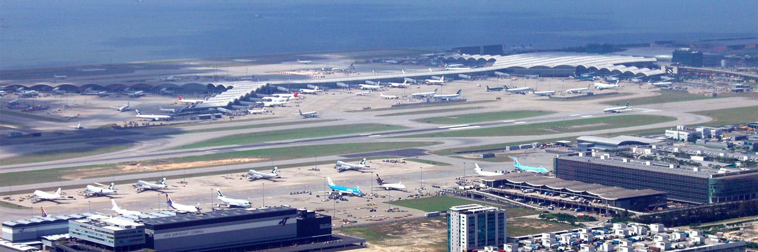 Wheelchair assistance at Hong Kong International Airport.