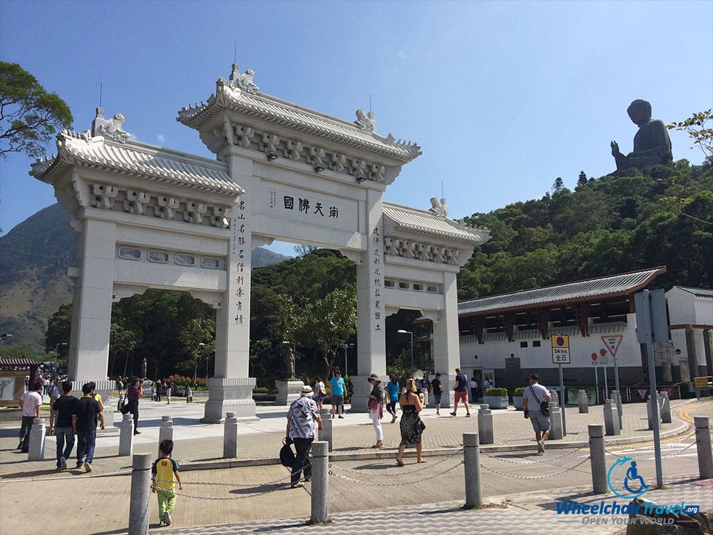 Big Buddha statue at Ngong Ping Village.