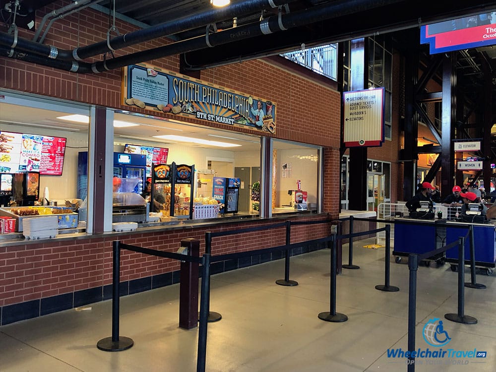 9th Street Market concession stand at Phillies baseball park.