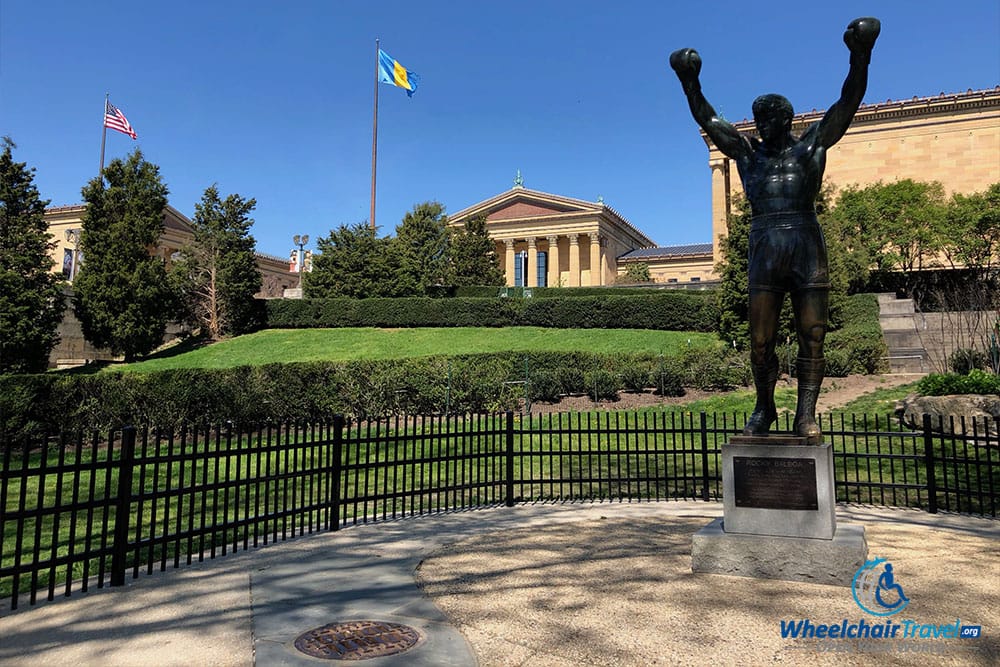 Rocky Balboa statue outside the Philadelphia Museum of Art.