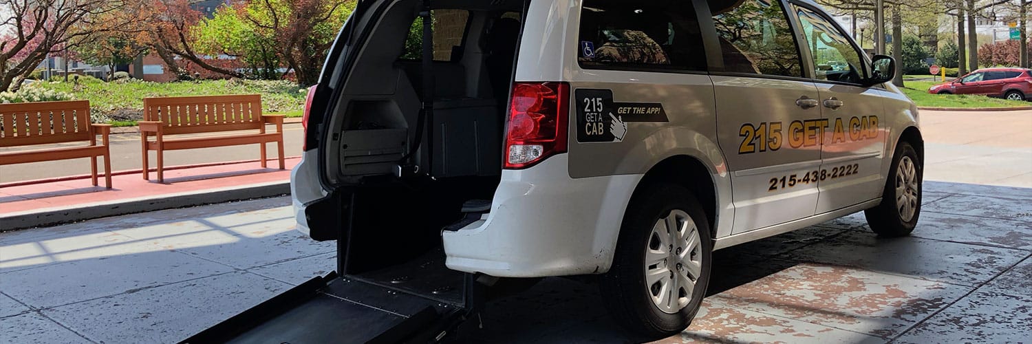 Wheelchair taxis in Philadelphia.