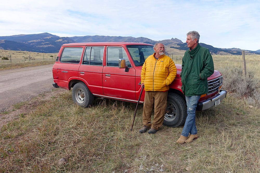 Anthony Bourdain in Montana. | Photo courtesy CNN.