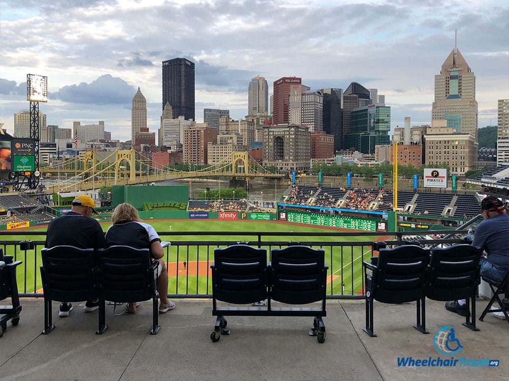 View from wheelchair accessible seats in section 317 at PNC Park.