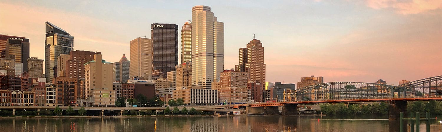 Pittsburgh skyline.