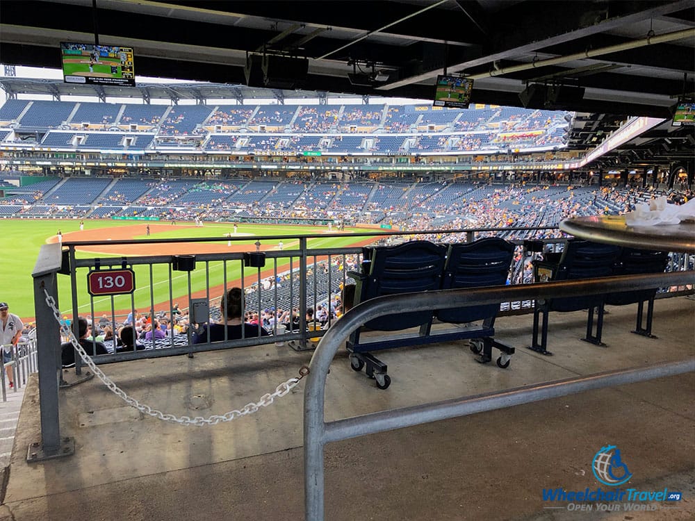 ADA wheelchair seating at PNC Park.