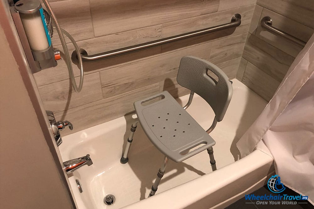 Bathtub at a hotel in the Miami area.